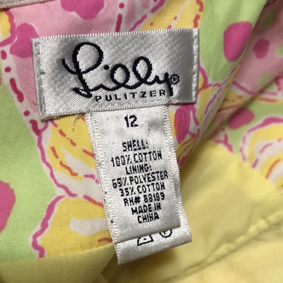 Lilly Pulitzer Vintage Kentucky Derby Strapless Cotton Mini Dress Size 12 - Picture 6 of 7